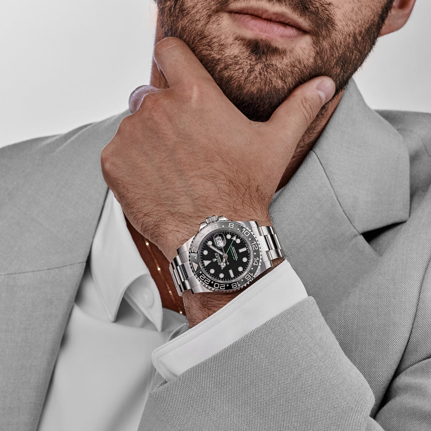 Rolex GMT-Master II 3285 V3 – Swiss Super Clone 126710GRNR 'Bruce Wayne' Stainless Steel Black Dial Oyster (2025)