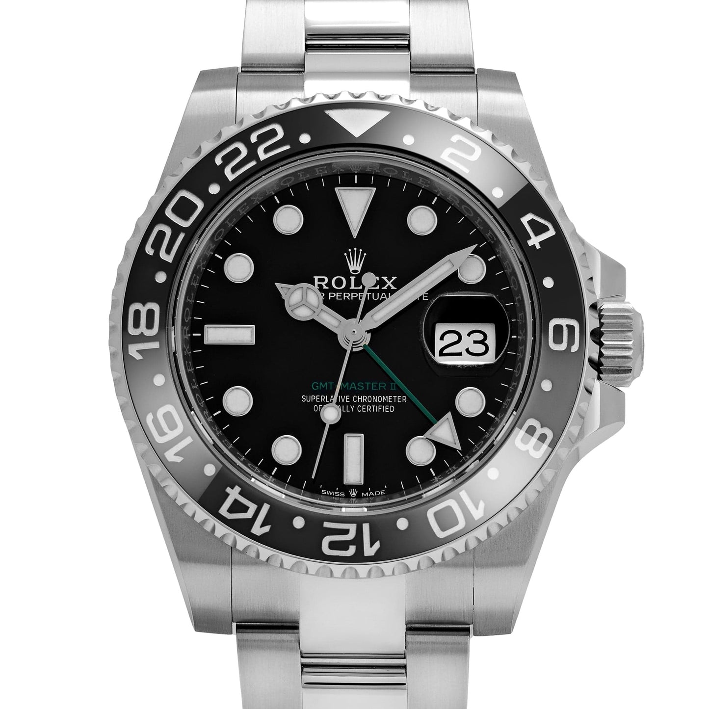 Rolex GMT-Master II 3285 V3 – Swiss Super Clone 126710GRNR 'Bruce Wayne' Stainless Steel Black Dial Oyster (2025)