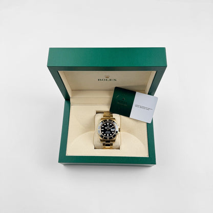 Rolex Submariner Date 116618LN Yellow Gold Black Dial